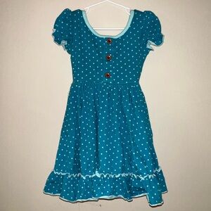 Sweethoney Polka Dot Ruffle Dress